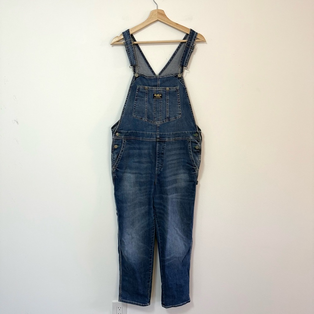 OshKosh B’Gosh Blue Denim Vestbak Adult Overalls
